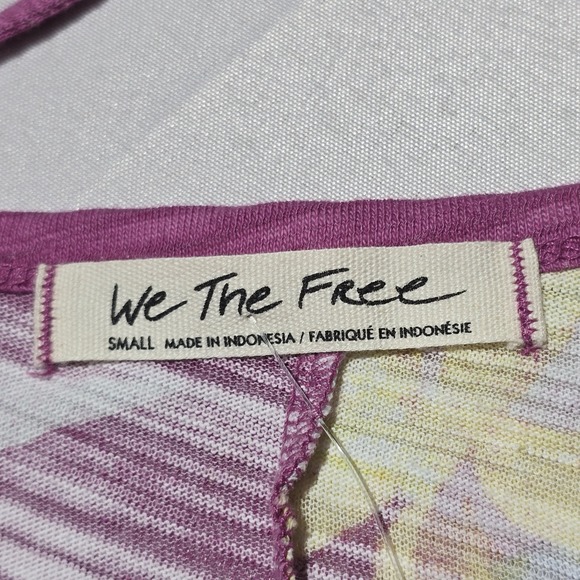 NWT We The Free Women's Small Purple Floral Strappy Tank Top Boho Flowy SMALL - Picture 4 of 11